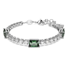 matrix-tennis-bracelet--mixed-cuts--green--rhodium-plated-swarovski-5666422 (1)